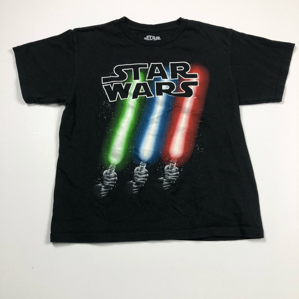 Boys youth m glow in the dark Star Wars shirt